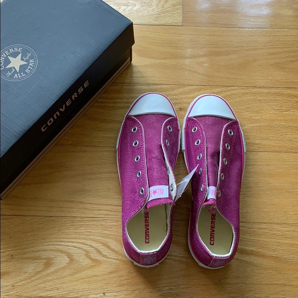 Converse Sparkle Heart Slip-Ons